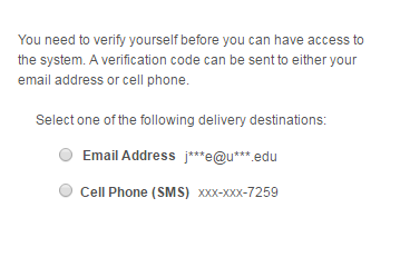 Two-Factor Authentication Page